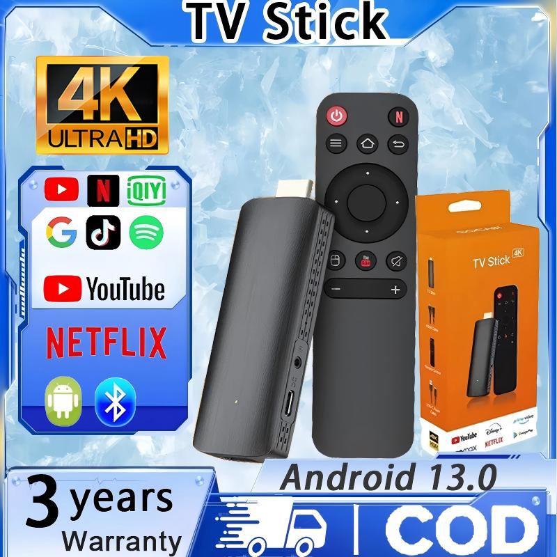 4K Mini TV Stick Android 13.0 Smart TV Box Bluetooth 5G Wifi Netflix ...