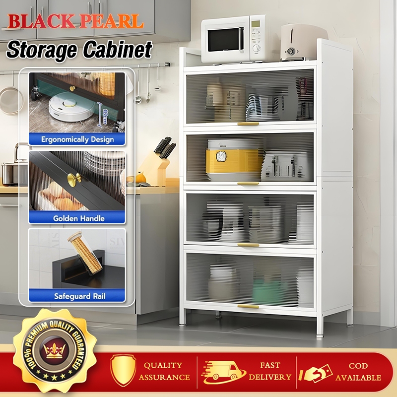5-layer kitchen shelves closed dust-proof storage racks multi ...