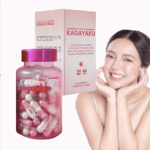 Rosmar Kagayaku Glutathione 60 Capsules - Whitening with Oral Sunblock |  Shopee Philippines