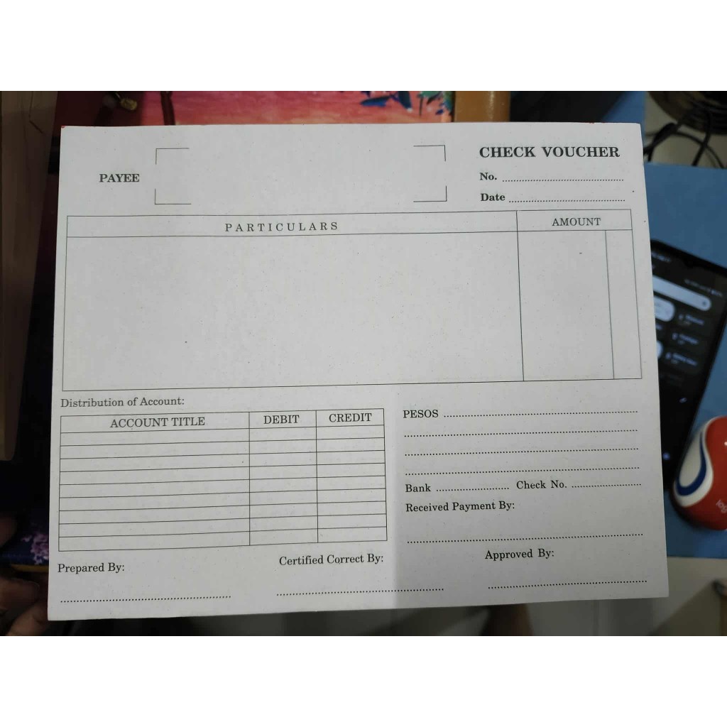 Check Voucher with Duplicate 10pads per pack - sold per pack | Shopee ...