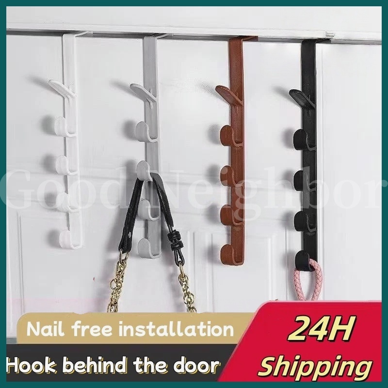 GNM Door Back Hook 5 Layers Wall Hooks Plastic Home Storage ...