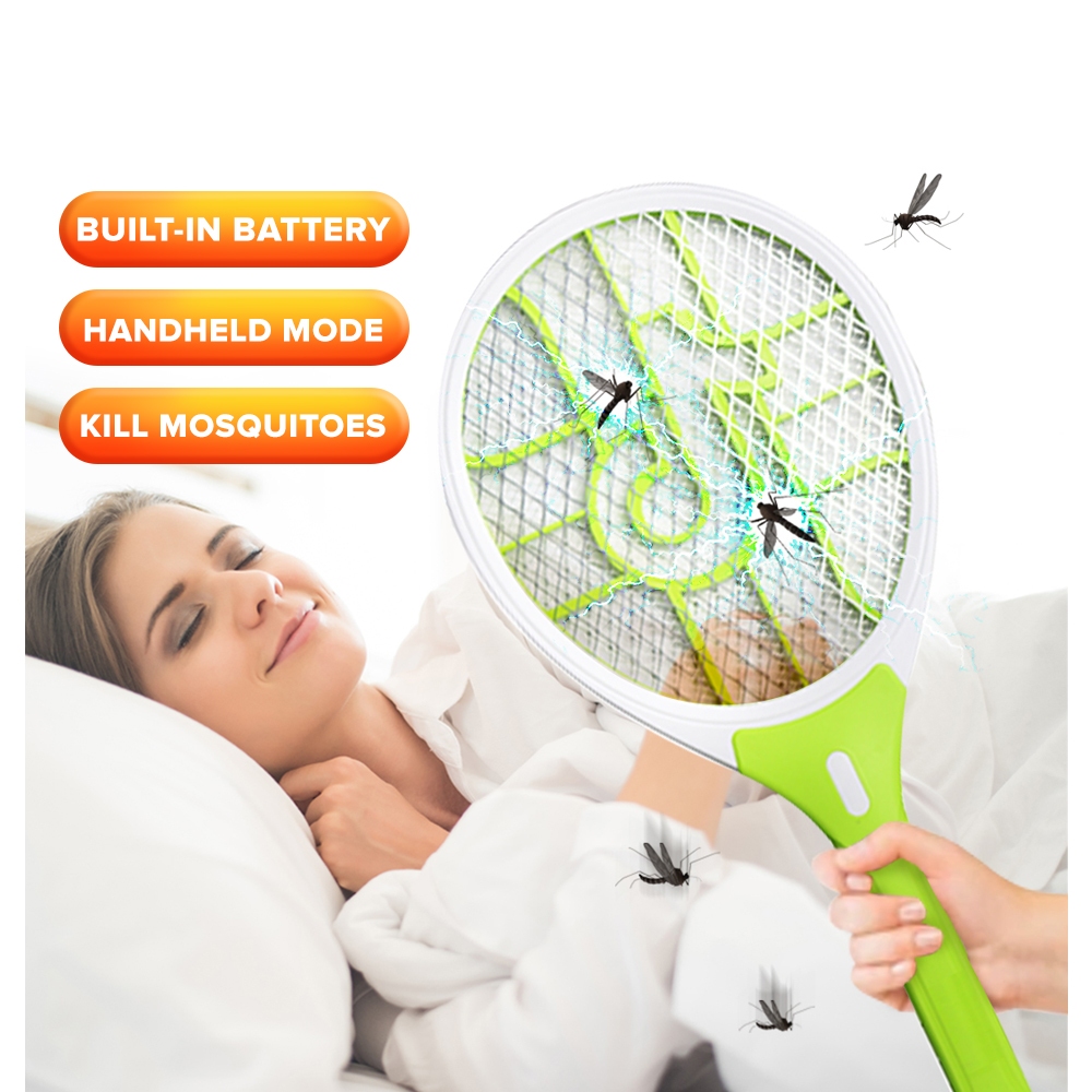 Rechargeable Electric Mosquito Killer Swatter Mosquito Killer Tennis ...