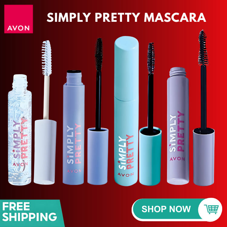 Avon Simply Pretty Mascara – Natural, Clear, Total Curl & Long Lash for ...