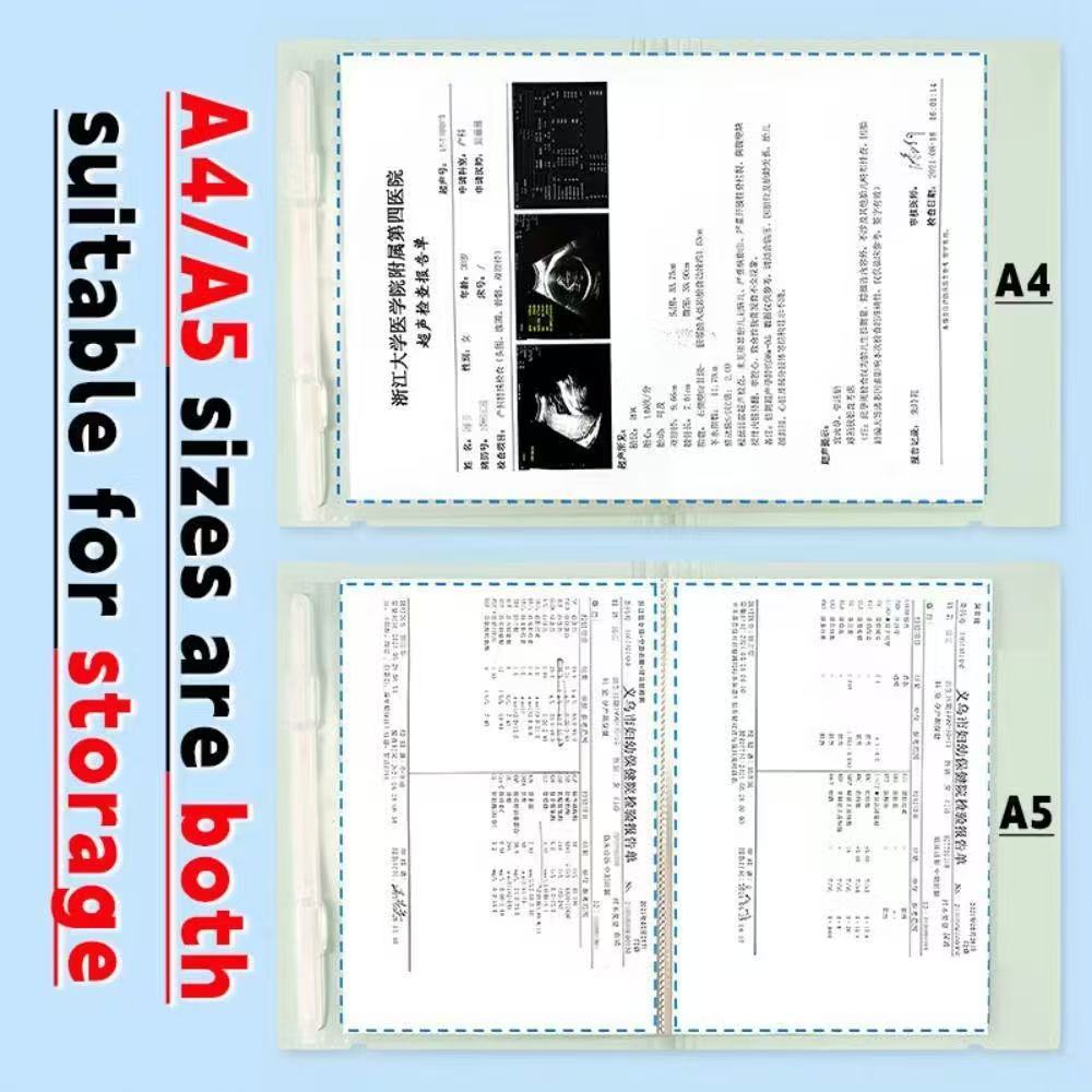 File Folder Clearbook A5 To A4 Loose leaf Exam Paper Storage Clip ...
