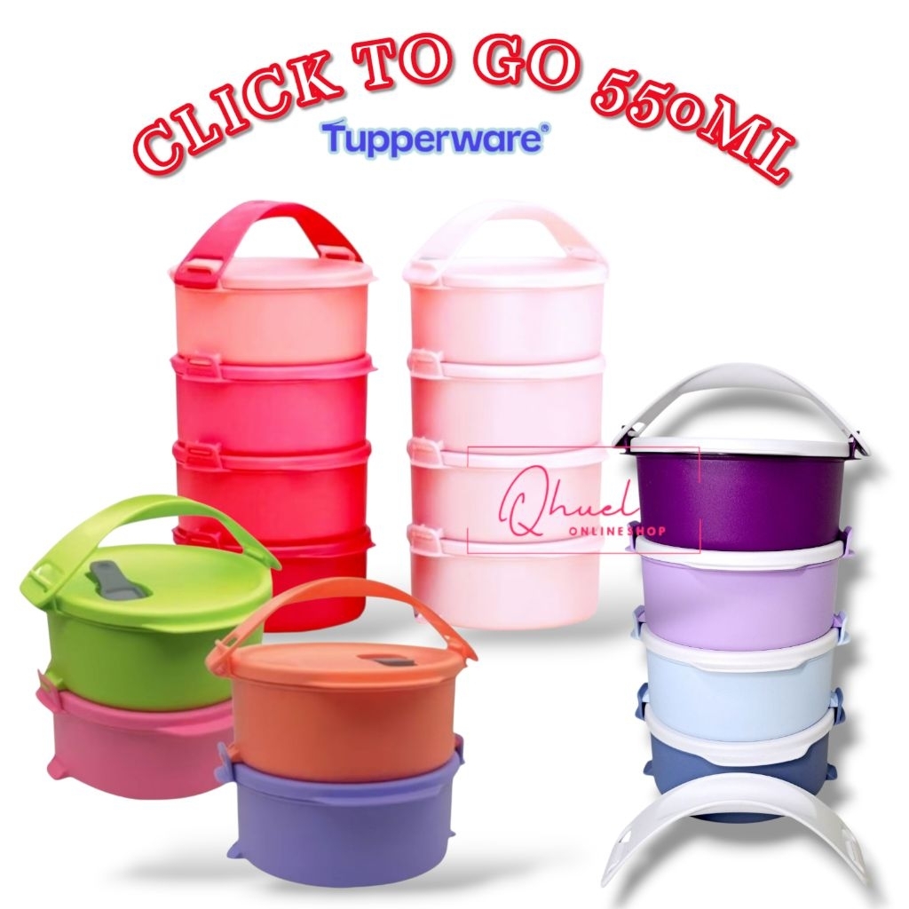 Tupperware Click To Go 550ml each Microwavable | Shopee Philippines