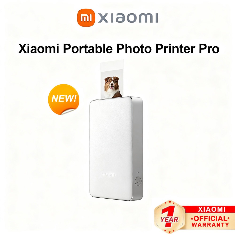 Imprimante Photo Portable Xiaomi Pro - Technologie Sublimation - Haute Définition Et Lamination Automatique - Compatible Smartphone