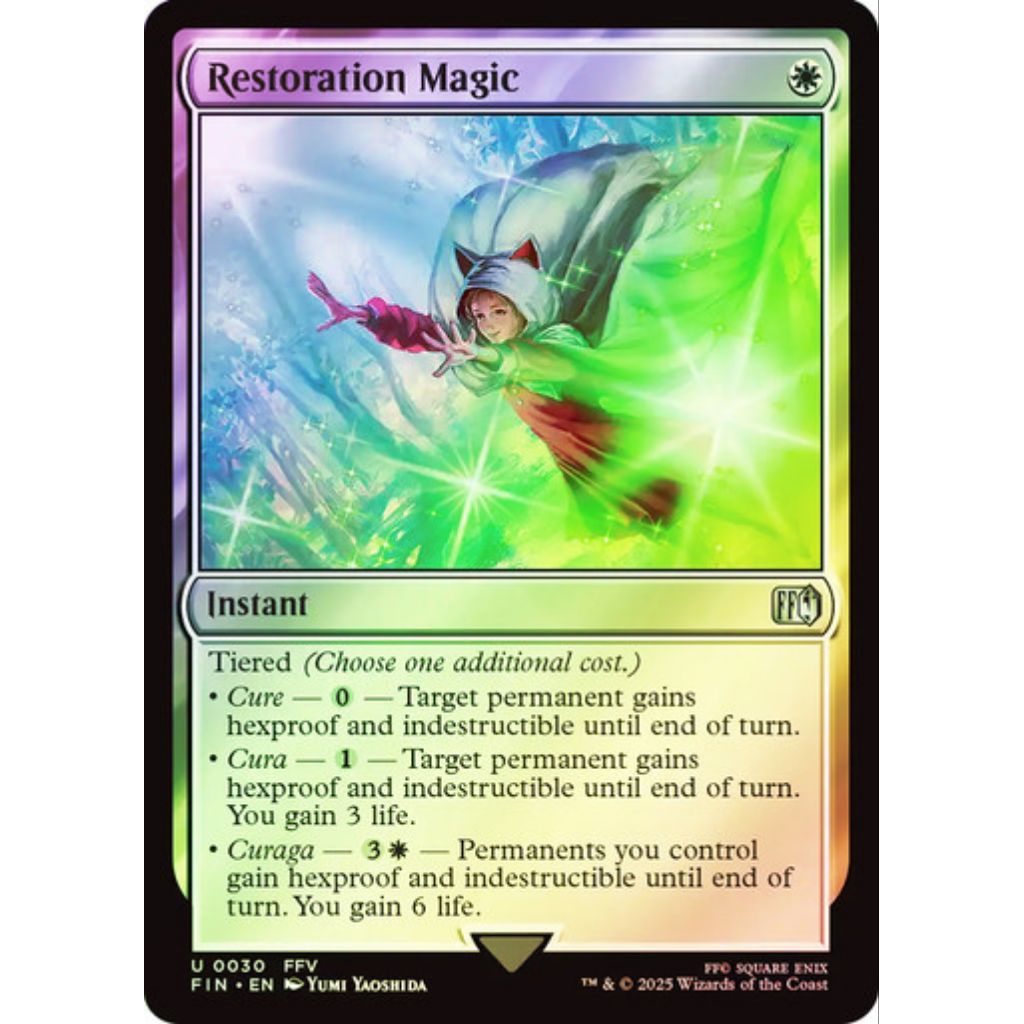 Restoration Magic FOIL NM MTG - FINAL FANTASY (FIN) | Shopee Philippines
