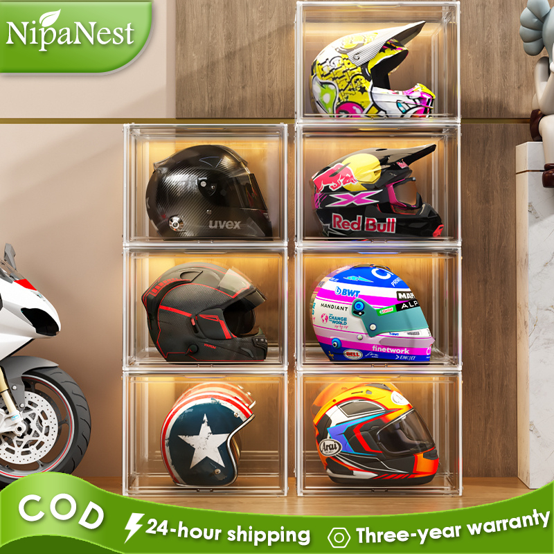 Extra-large Size Transparent Acrylic Helmet Storage box Handbag ...