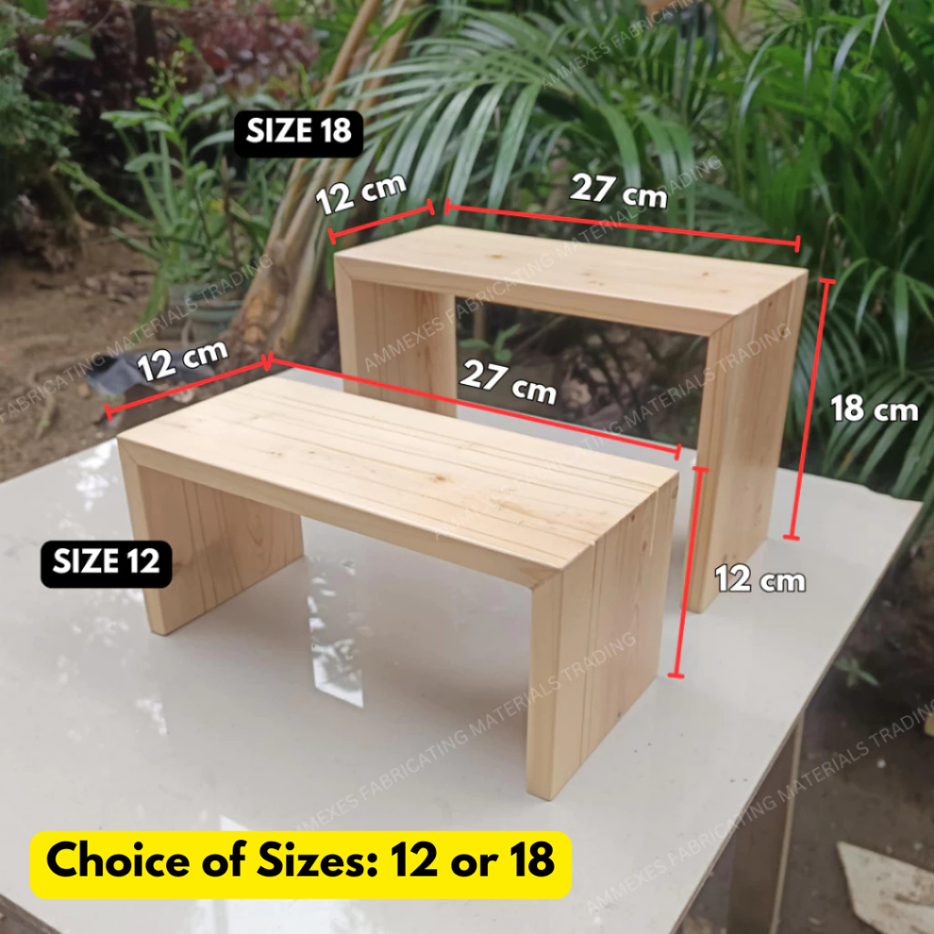 Wooden Riser Display Stand Ladder Riser | Shopee Philippines