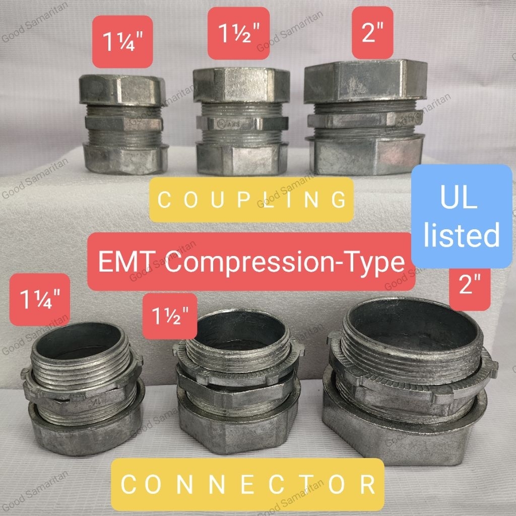 EMT Compression Type Coupling Connector 1¼