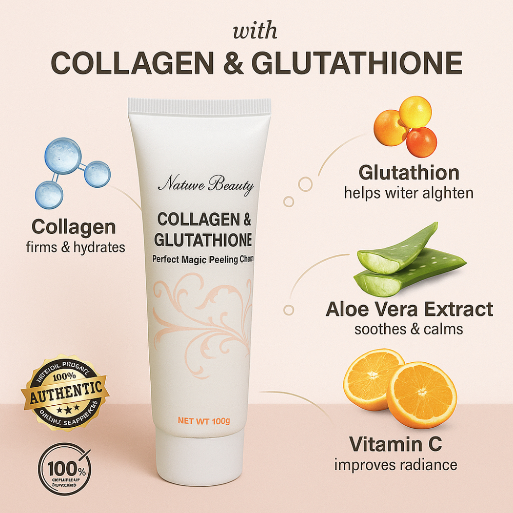 nature beauty collagen and glutathione peeling cream price LEEN ONG] 100g collagen and glutathione peeling cream