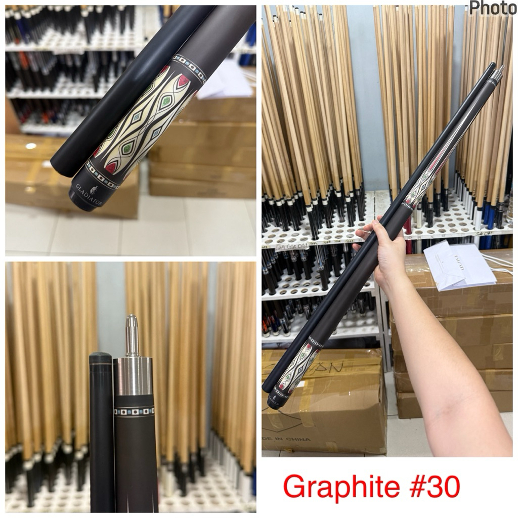 Upgraded Clear Tip Gladiator Graphite Billiard Cue Stick | Shopee ...