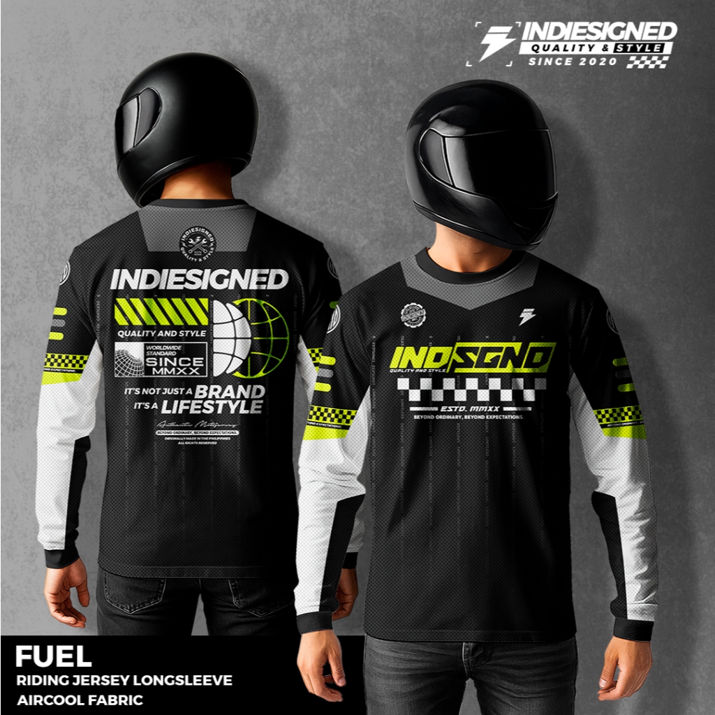INDESIGNED FUEL RIDING JERSEY REGULAR/PADDED | Shopee Philippines