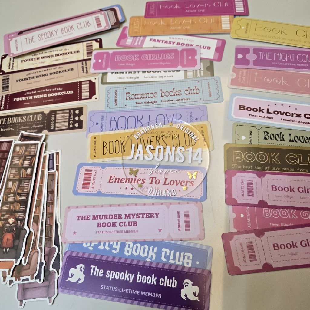 Bookmarks Admit One Library Bookworm | Shopee Philippines