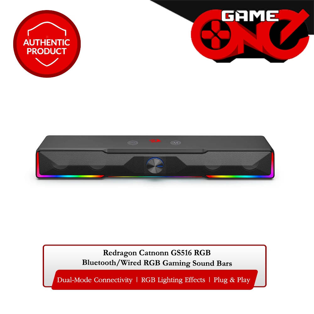 Redragon Catnonn GS516 RGB Dual Mode Bluetooth/Wired RGB Gaming Sound ...