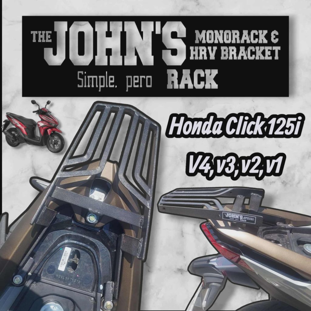 Honda Click 125 V1-V2-V3 Top Box Bracket STAY GRAB BAR by The Johns ...