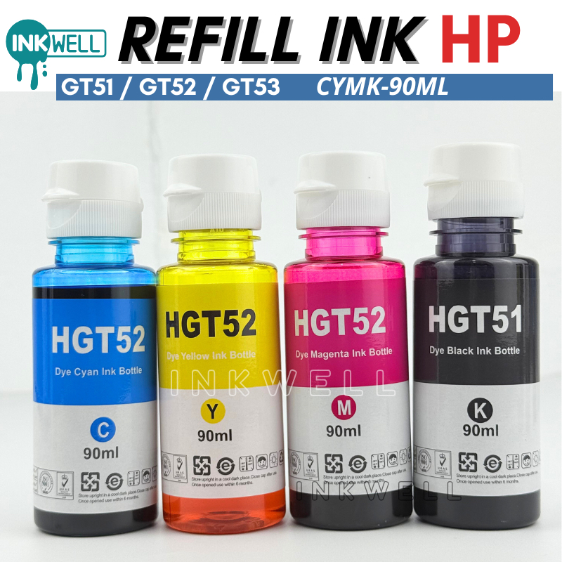 Ink Refill GT51/GT52 for HP Ink Tank 410 319 310 419 HP Smart Tank 500 ...