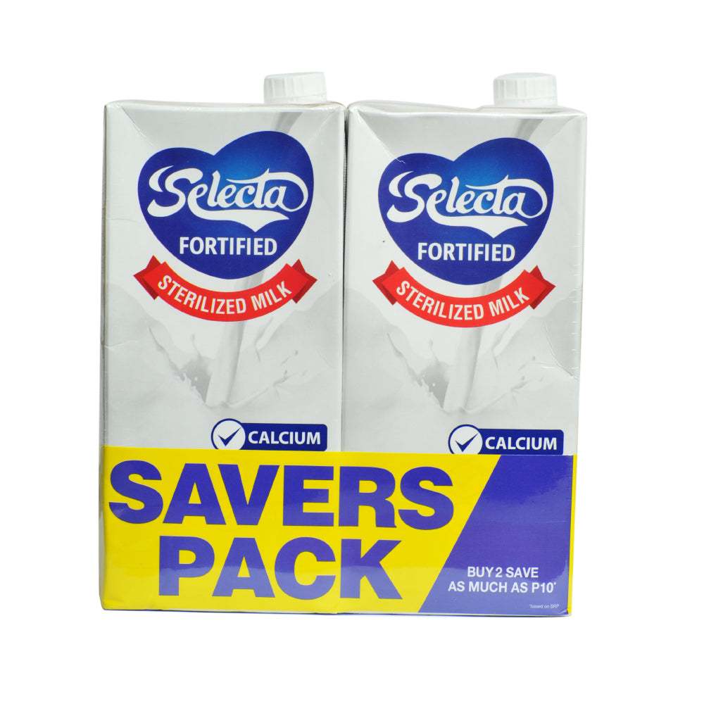 SALE Selecta Fortified Sterilized Milk 1L Bundle of 2 – Nutritious ...