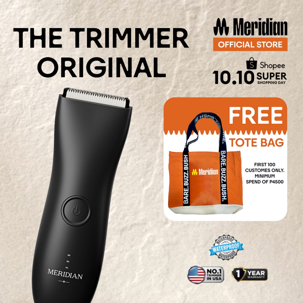 Meridian The Trimmer Original Waterproof Electric Razor Body & Hair ...