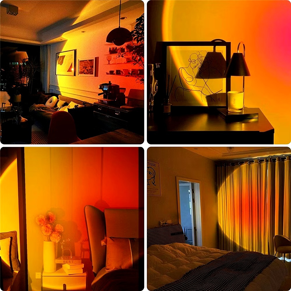 Sunset Lamp Projector sun light with 1 to 8 filters, romantic light ...