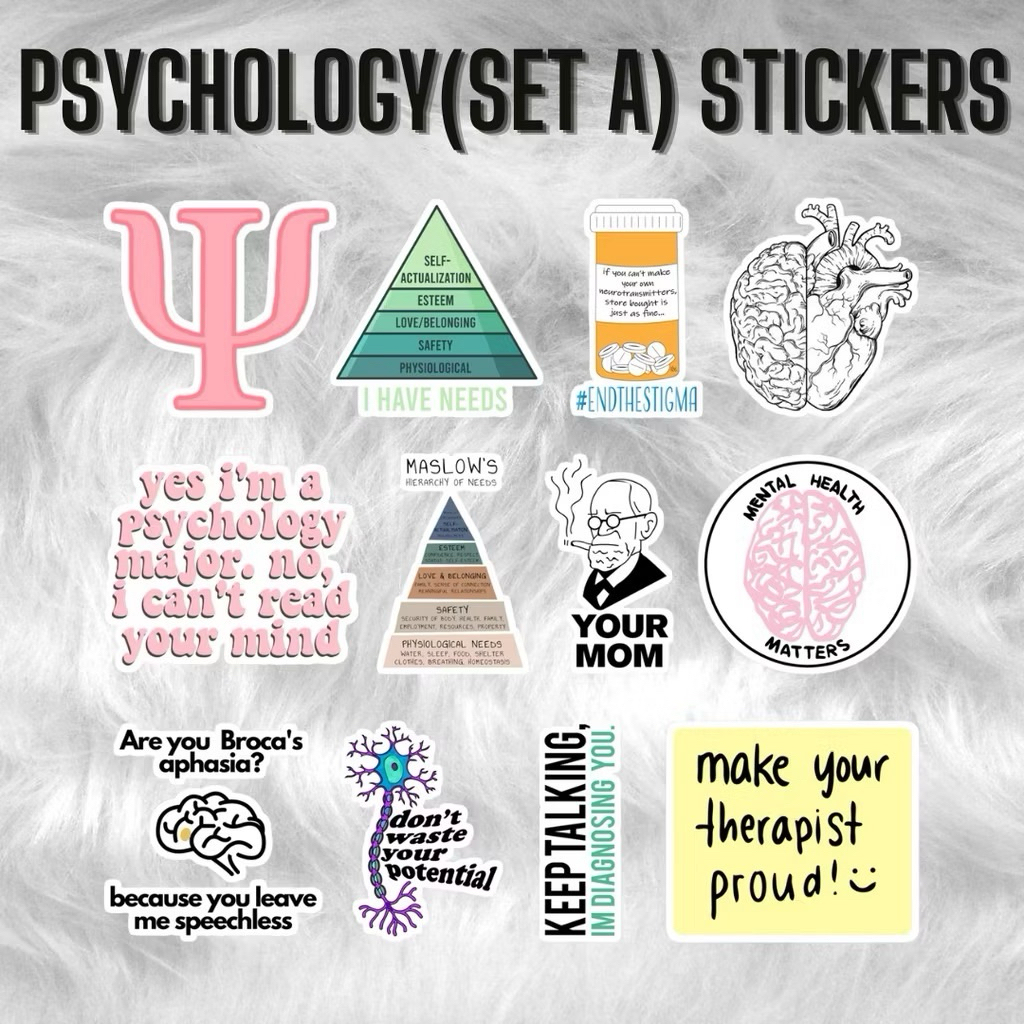 15PCS PSYCHOLOGY QUALITY STICKERS | Shopee Philippines