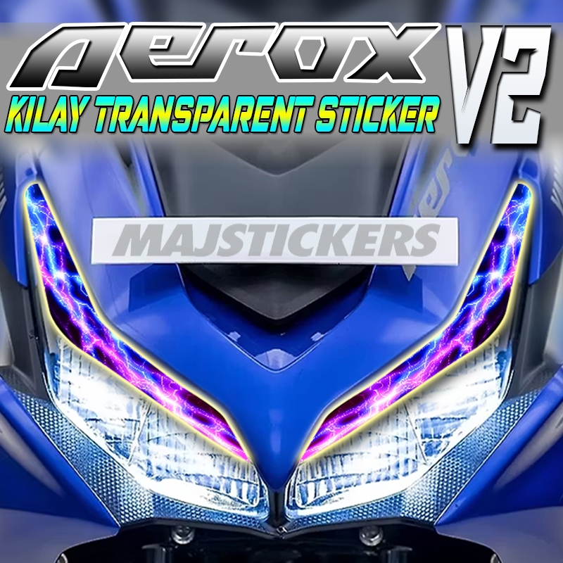 Aerox155 V2 Kilay Transparent Sticker Waterproof | Shopee Philippines