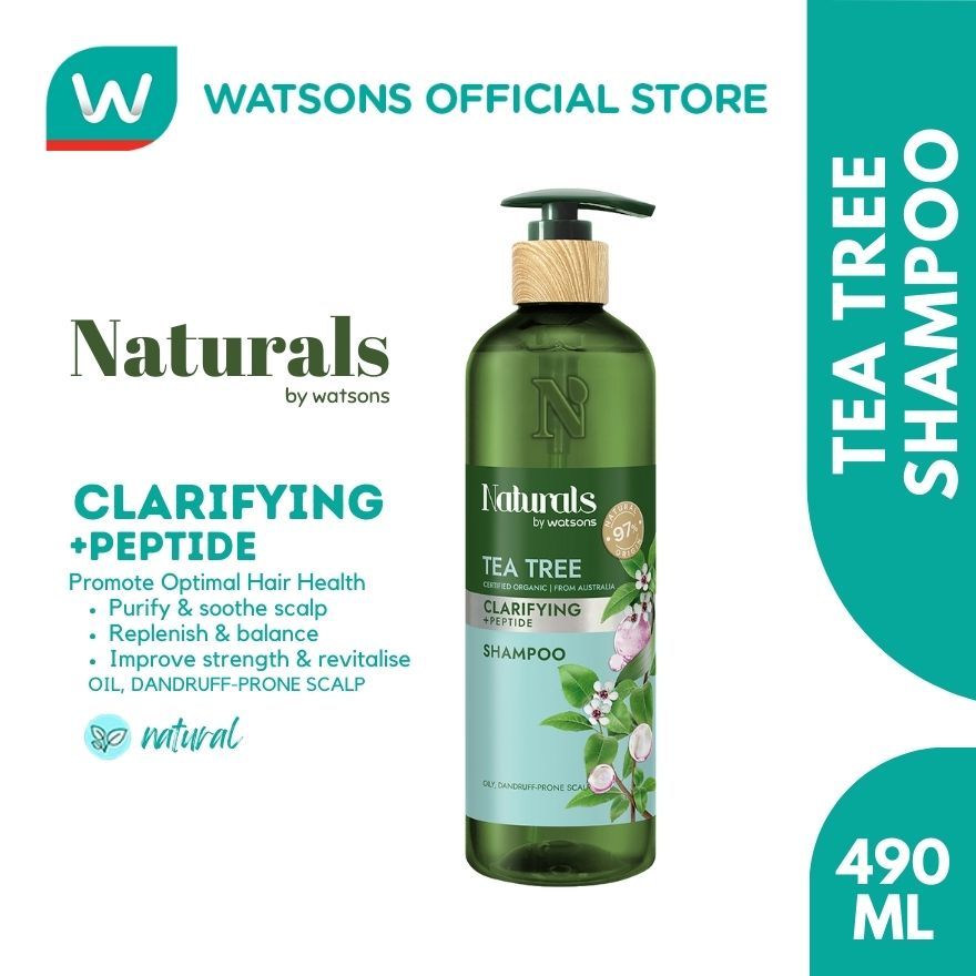 WATSONS Naturals Tea Tree Shampoo 490ml | Shopee Philippines