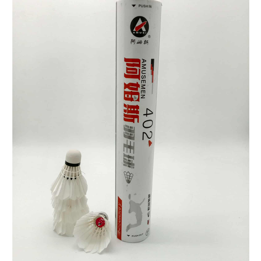 AMUSI Badminton Feather shuttlecock Set of 12pcs( 1TUBE)(402) | Shopee ...
