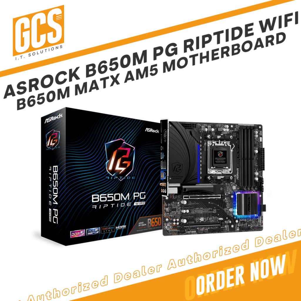 Asrock B650M PG Riptide WIFI mATX B650 AM5 AMD Ryzen Motherboard ...
