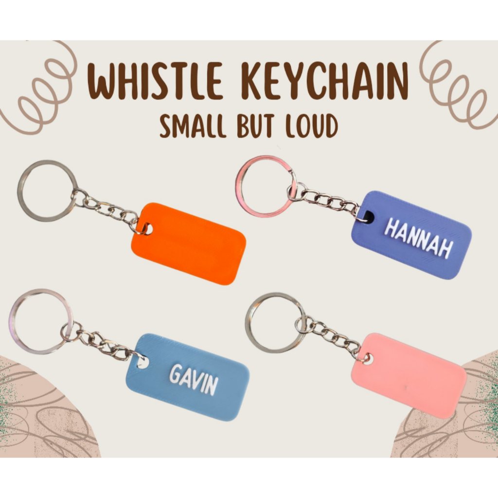 Personalized whistle keychain (Small but loud) | Shopee Philippines