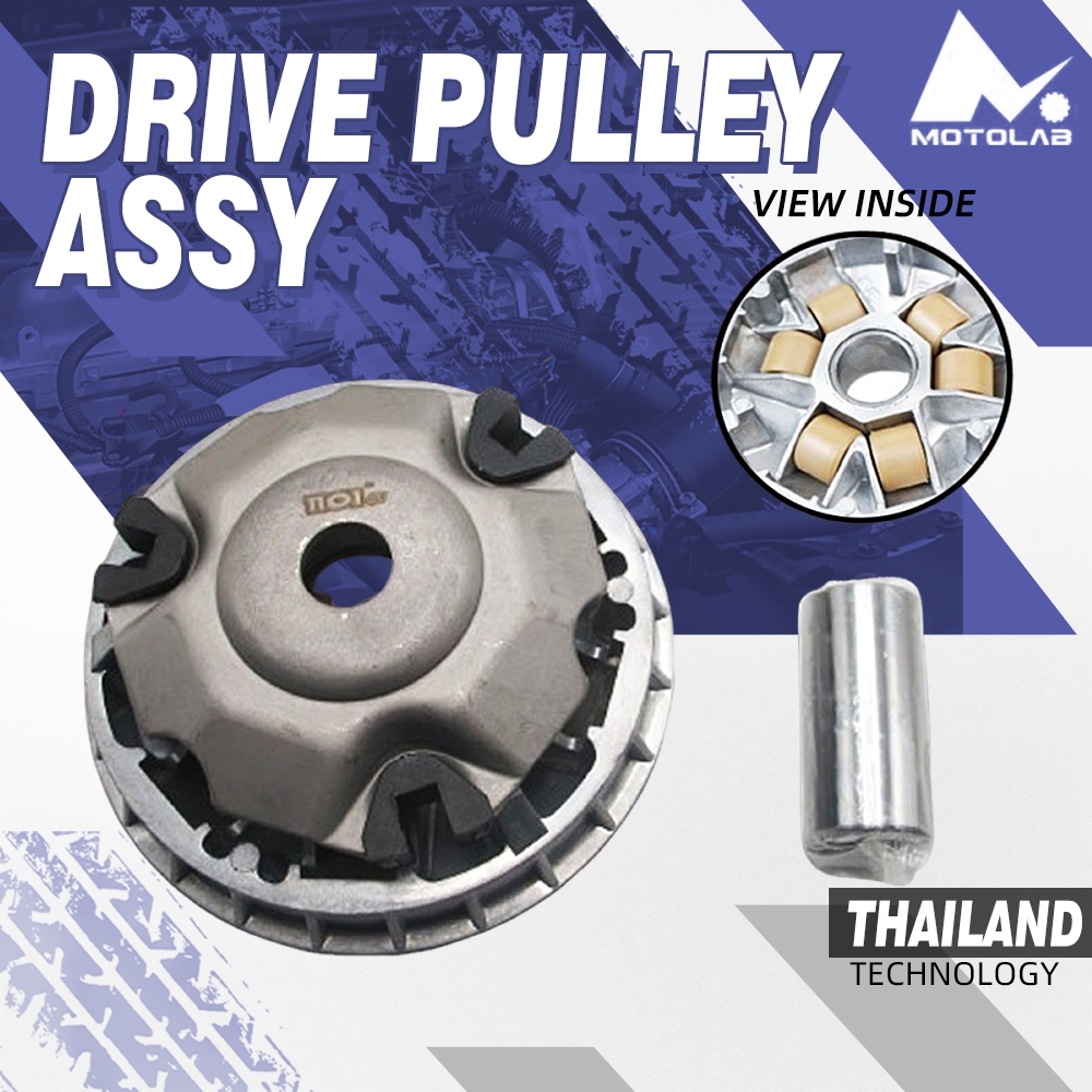 Motolab Motorcycle Drive Pulley Assy for Beat, Click, Mio, Adv, Nmax ...