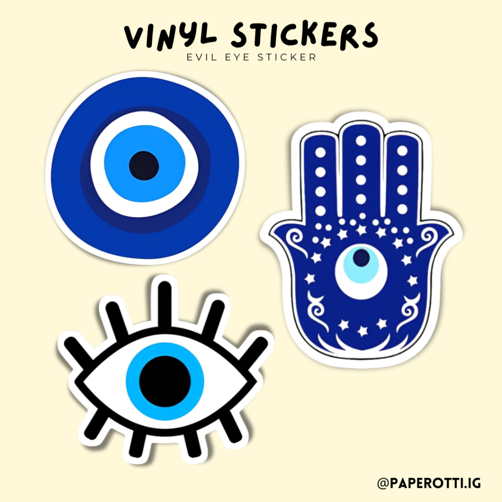 Evil Eye Waterproof Stickers | Evil Eye Protection | Waterproof Vinyl ...