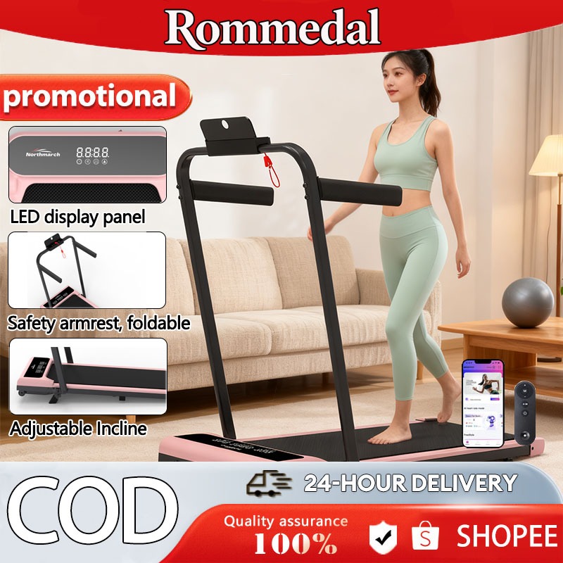 Rommedal Treadmill Foldable Electric Portable Walking Pad Exercise ...