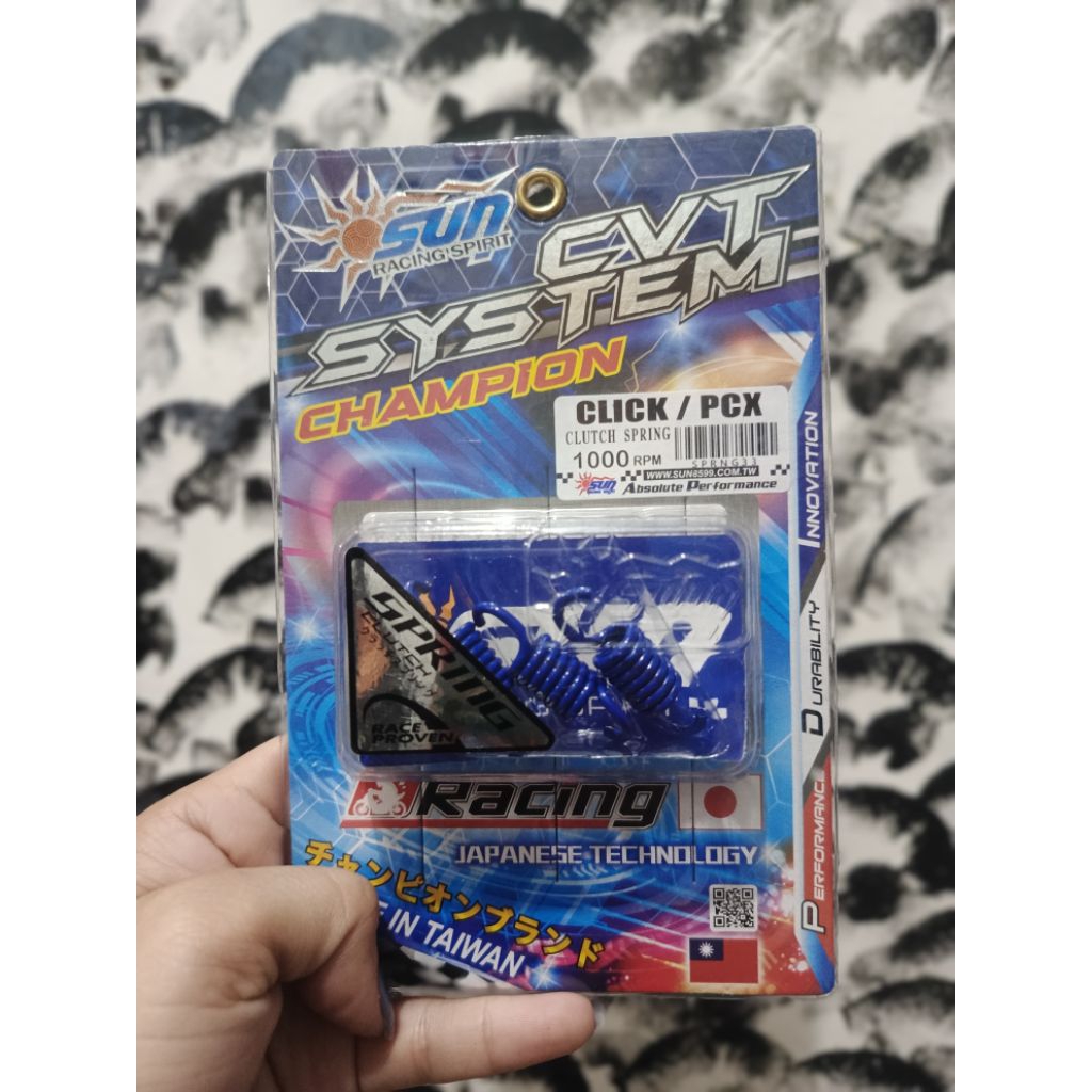 SUN RACING CLUTCH SPRING (3PCS) FOR NMAX, AEROX, CLICK, PCX, ADV, MIO ...