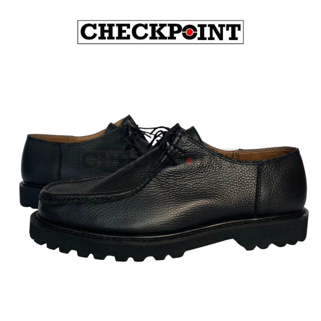 Checkpoint MARIKINA MADE Men’s TEXTURED LEATHER LACE UP DERBY WALLABEES ...