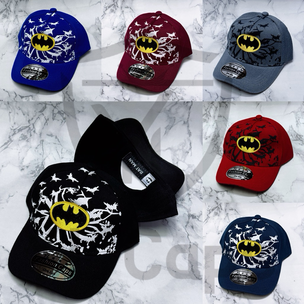 BATMAN Kids Cap Cartoon Character Cap for Kids Assorted Unisex for Men ...