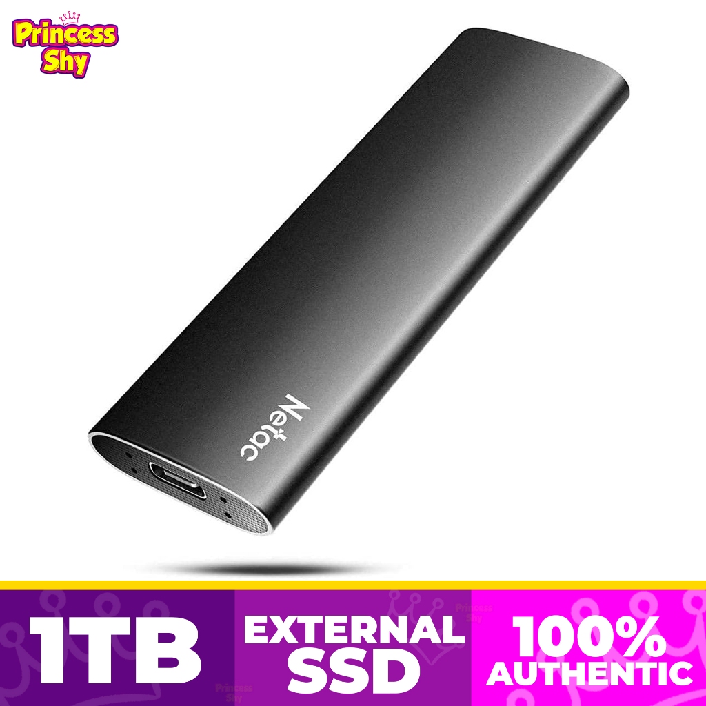 Netac Z Slim 1TB Portable SSD Type C USB 3.2 Gen 2 External Solid State ...