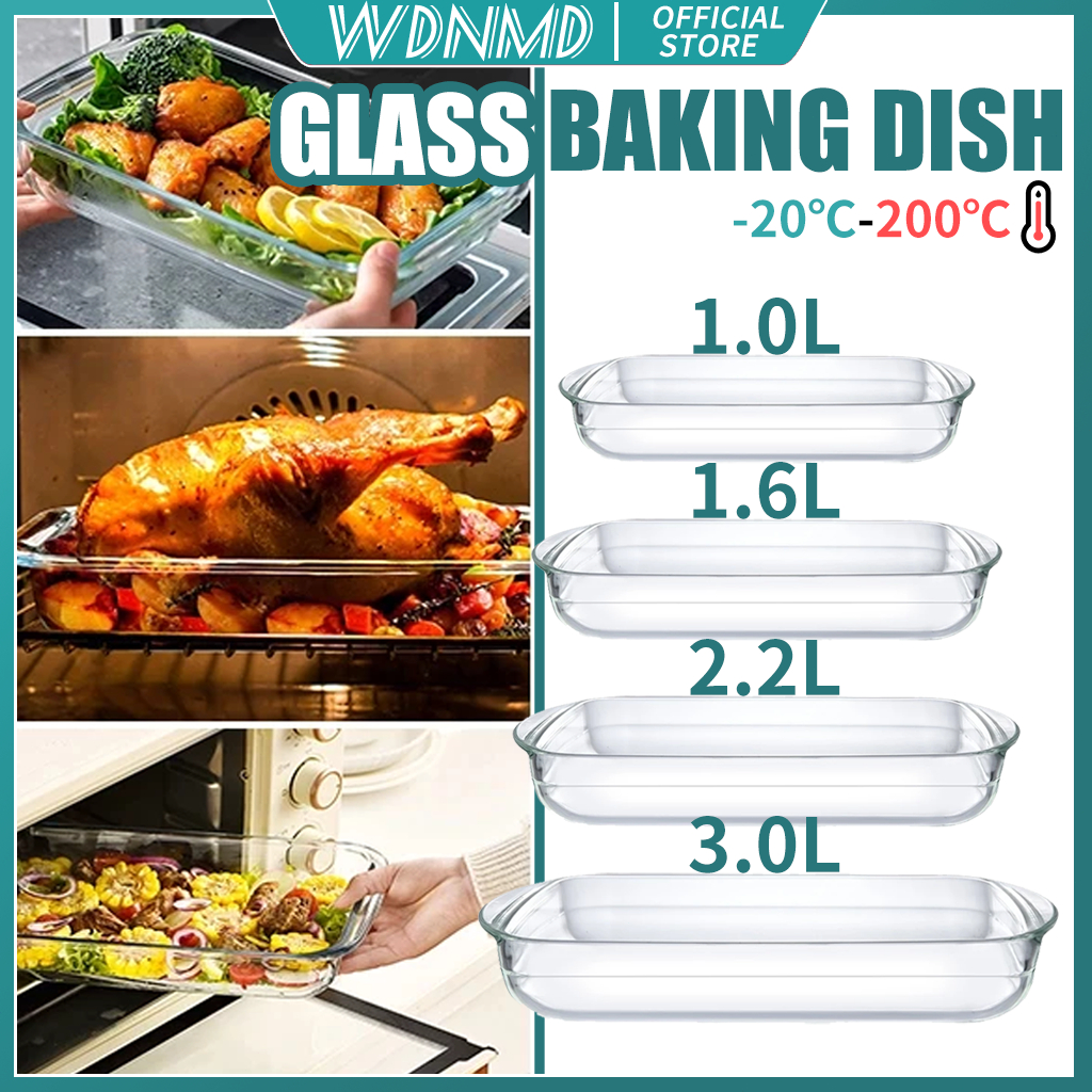 Glass Pan Cooking Dish Rectangular Pan Glass Dish Kitchen Glassware ...
