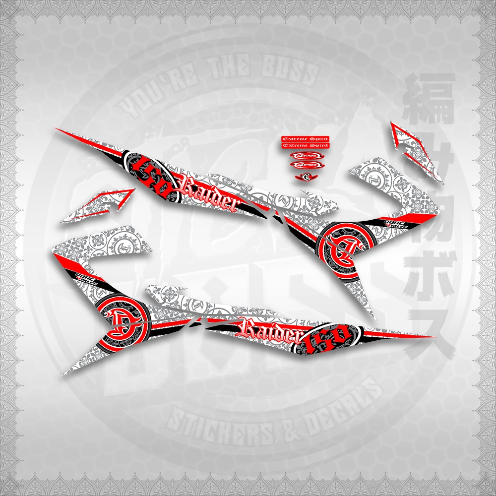 STICKER DECALS for RAIDER 150 REBORN CARB MALAYSIAN (RRCBARAST) By ...
