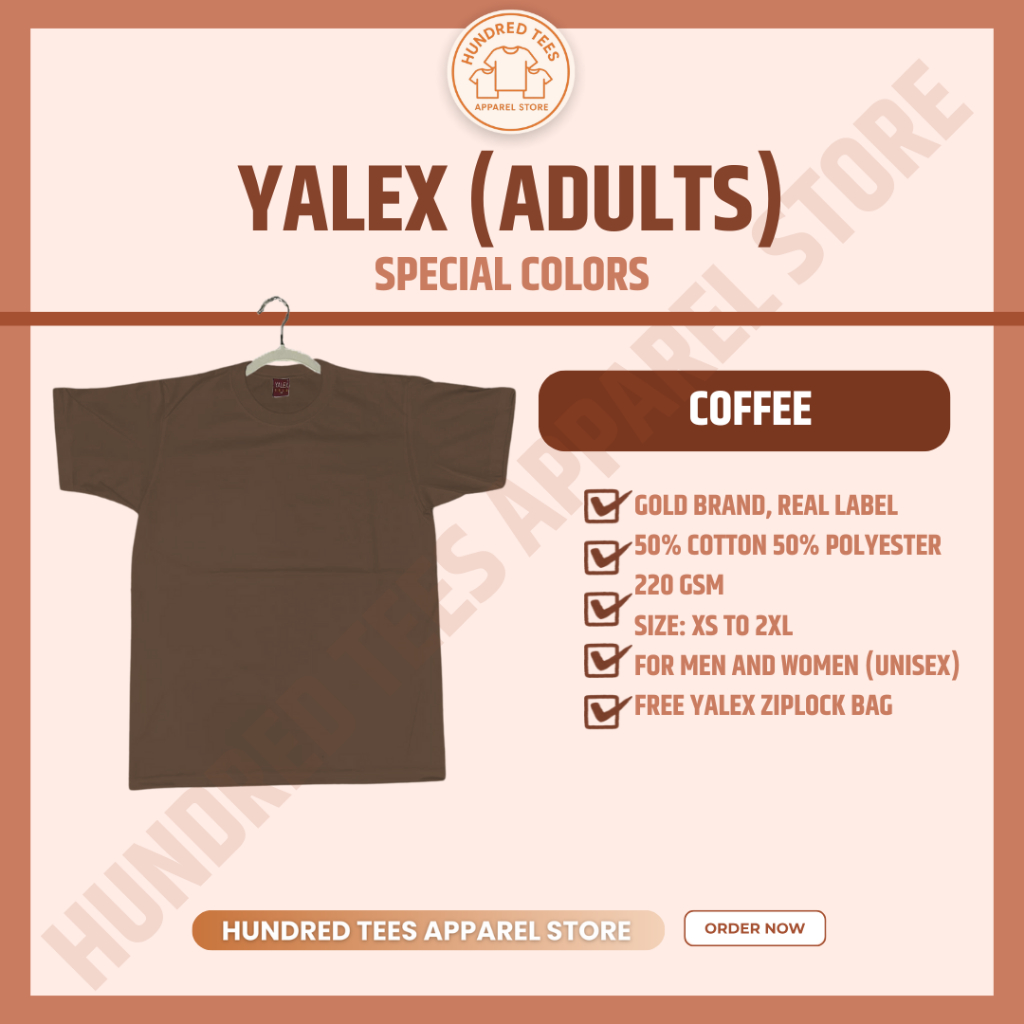 Yalex Special Colors Red Label T-Shirt Roundneck | Shopee Philippines