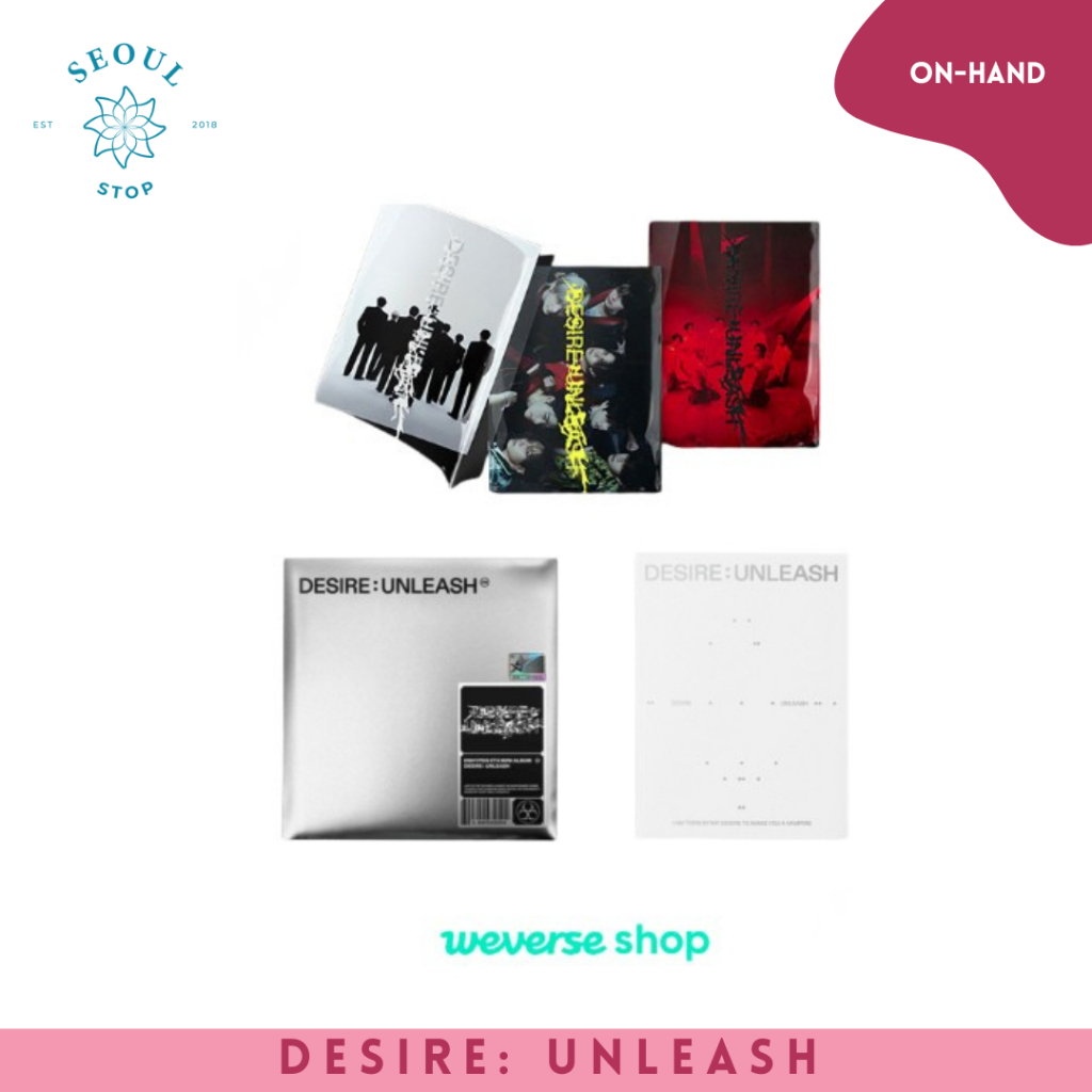 ENHYPEN 'DESIRE : UNLEASH' ALBUM WITH WEVERSE POB ON HAND SEALED