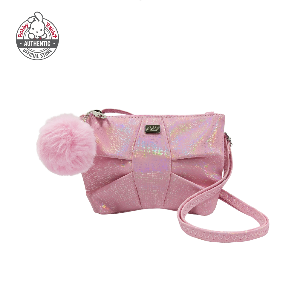 Robby Rabbit Dazzling Chic Iridescent Sling Bag (Pink, Peach, Purple ...