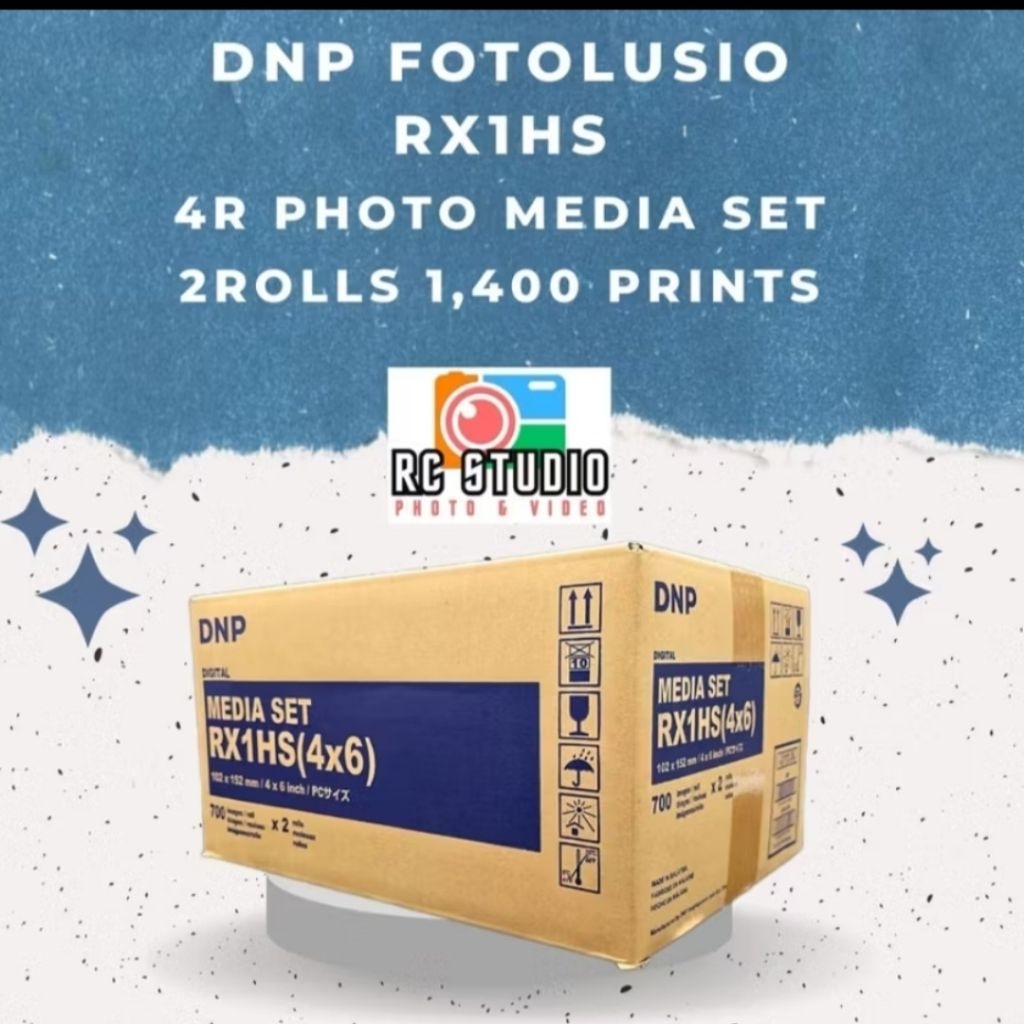 1roll OR 2rolls 4R RX1hs RX1 RX1HS Dnp DNP Fotolusio dnp paper ink set ...