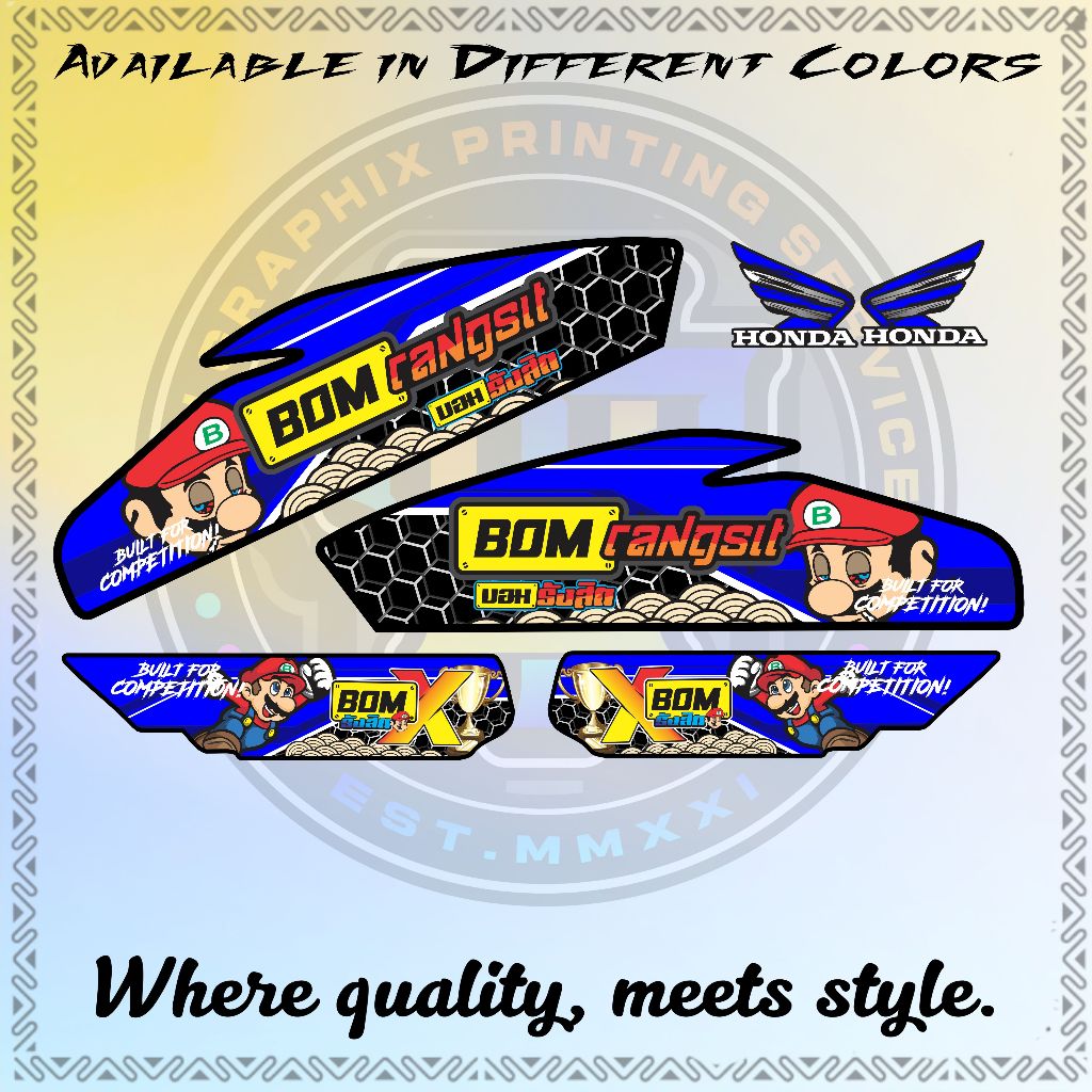 TMX/RUSI/PINOY/MOTOPOSH/SKYGO/ PANTRA DECALS STICKER ( BOOM RANGSIT ...