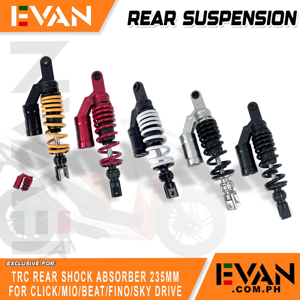 EVAN.COM 325mm Mio Beat Click Rear Suspension Gas Shock Absorber Black ...