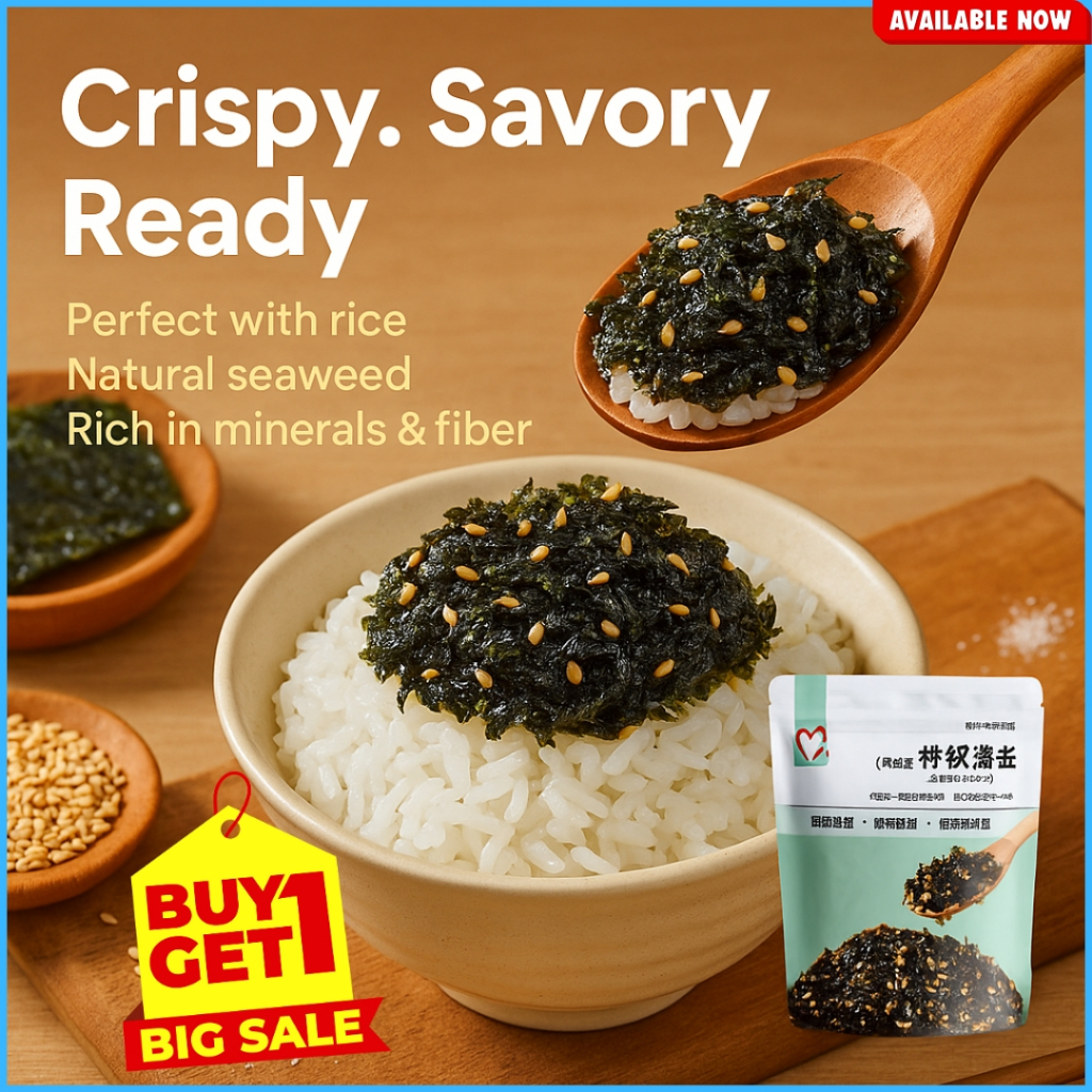 READY| Original Korean Seaweed Flakes Rice Topping | Ready to Eat ...