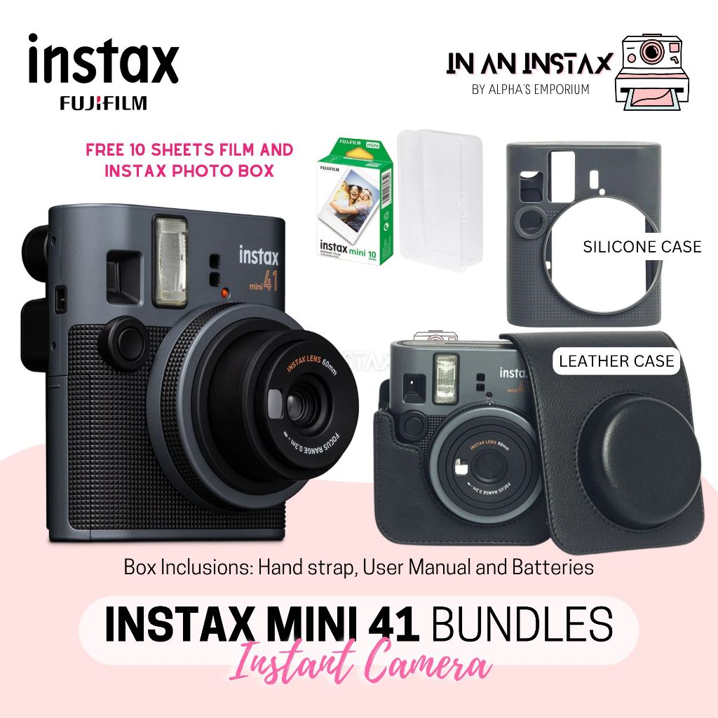 BRANDNEW Instax Mini 41 Packages Bundle Set with Film and Photo storage ...