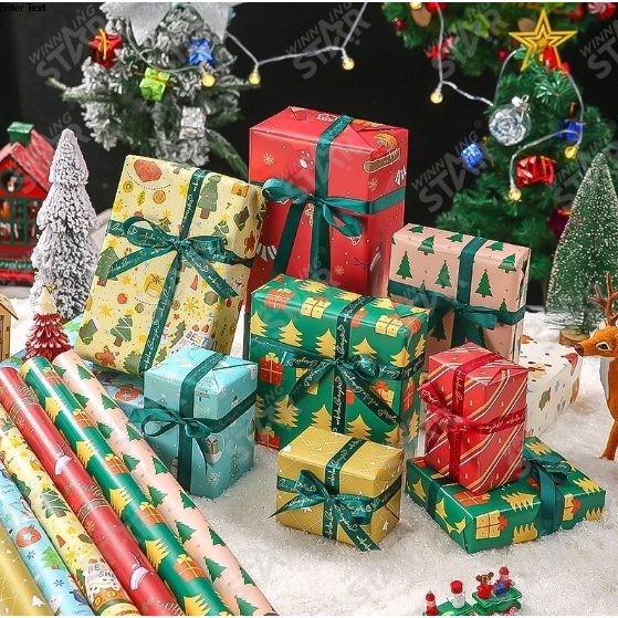 25PCS Christmas Gift Wrapper Birthday Wedding Gift Paper Present ...
