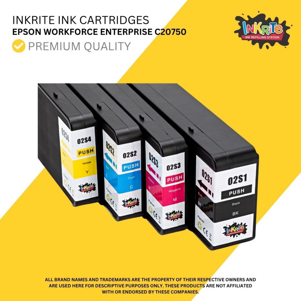 Inkrite Compatible Ink Cartridge E02S1 E02S2 E02S3 E02S4 Pigment Ink ...