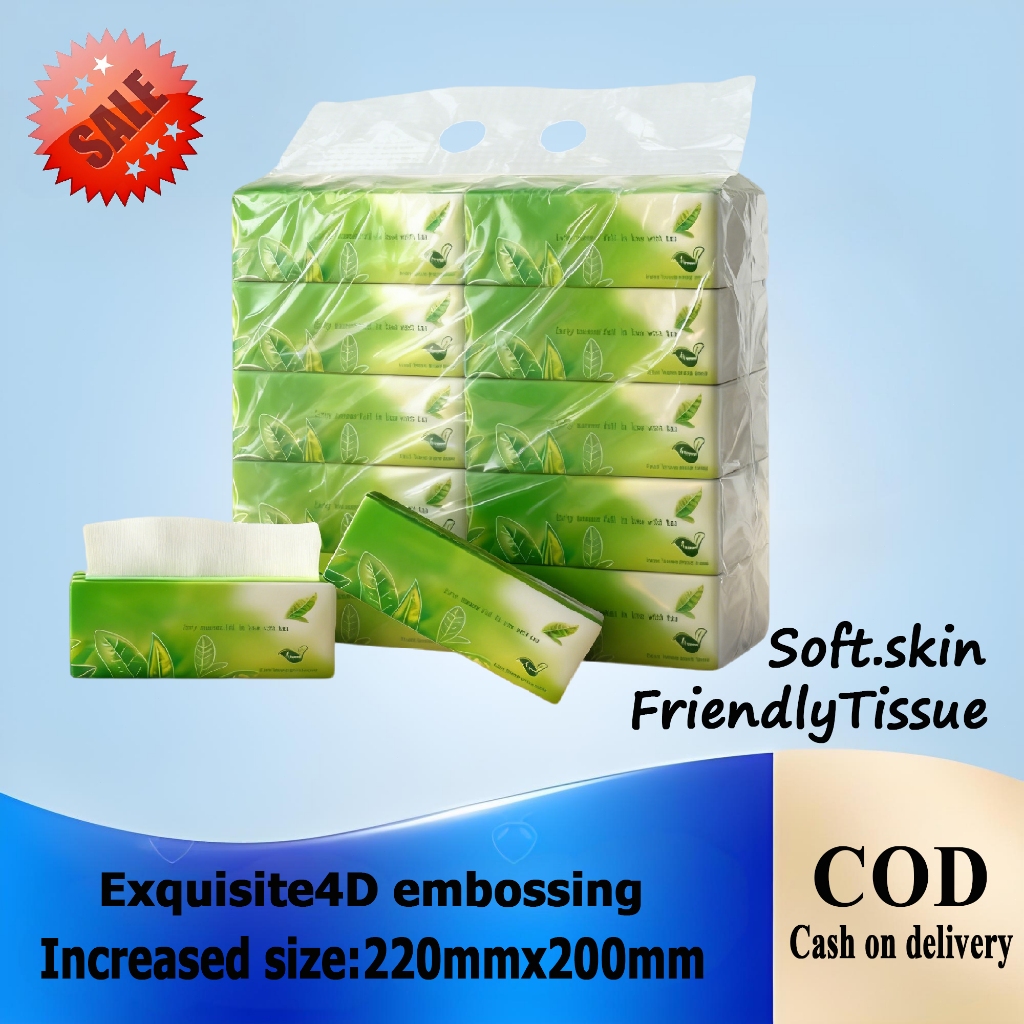 50 PCS Tissue Facial Tissue 4-Ply toilet paper tissue Tree care Organic ...